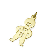 Little Boy Name Pendant 14k Gold
