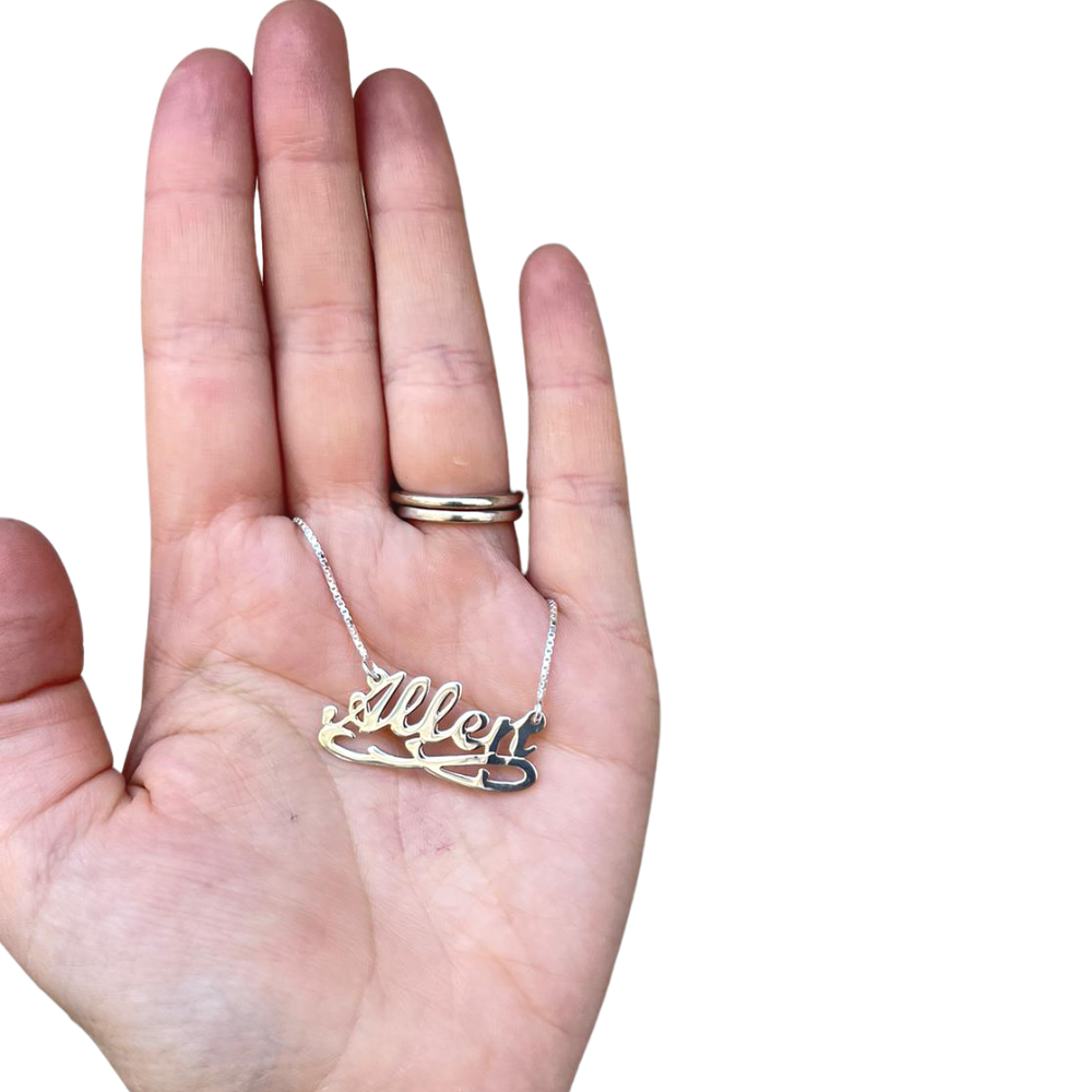 Silver Eternity Name Necklace