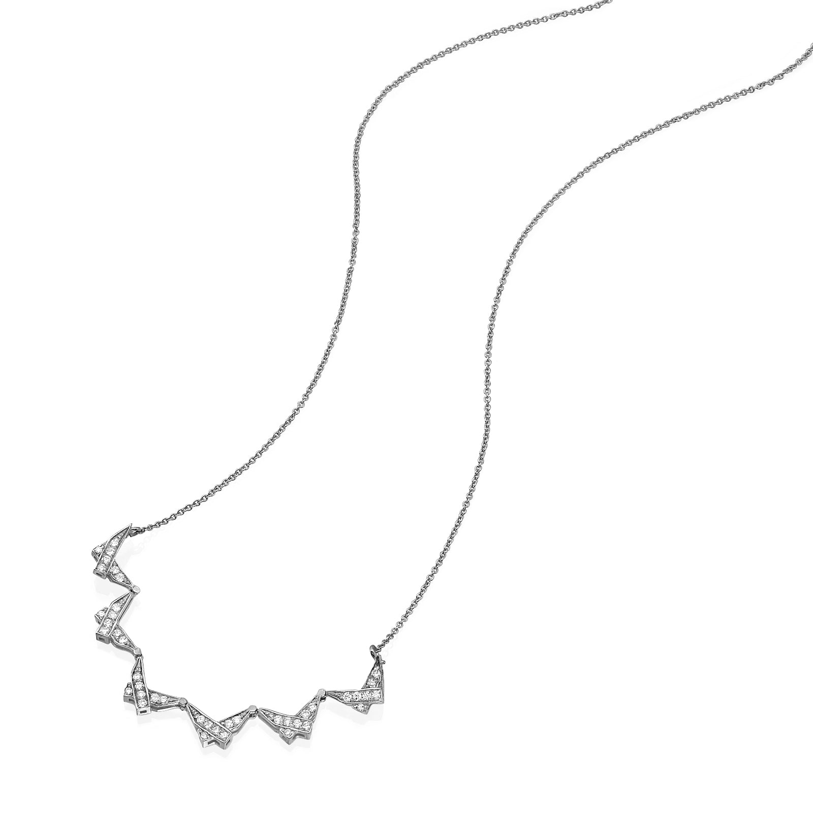 14k Gold Diamond Expandable Star of David Butterfly Necklace