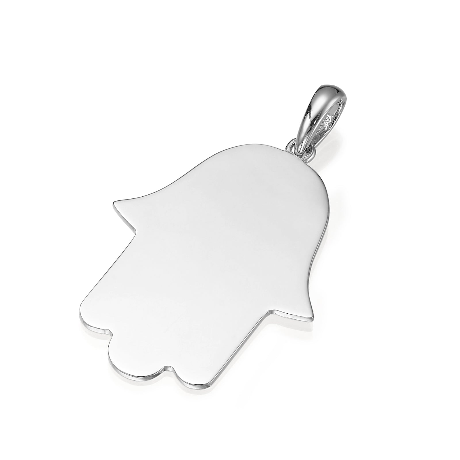 Large 14k Gold Hamsa Pendant