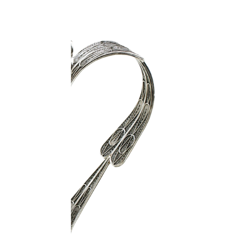 Silver Bottle Holder with Filigree Work