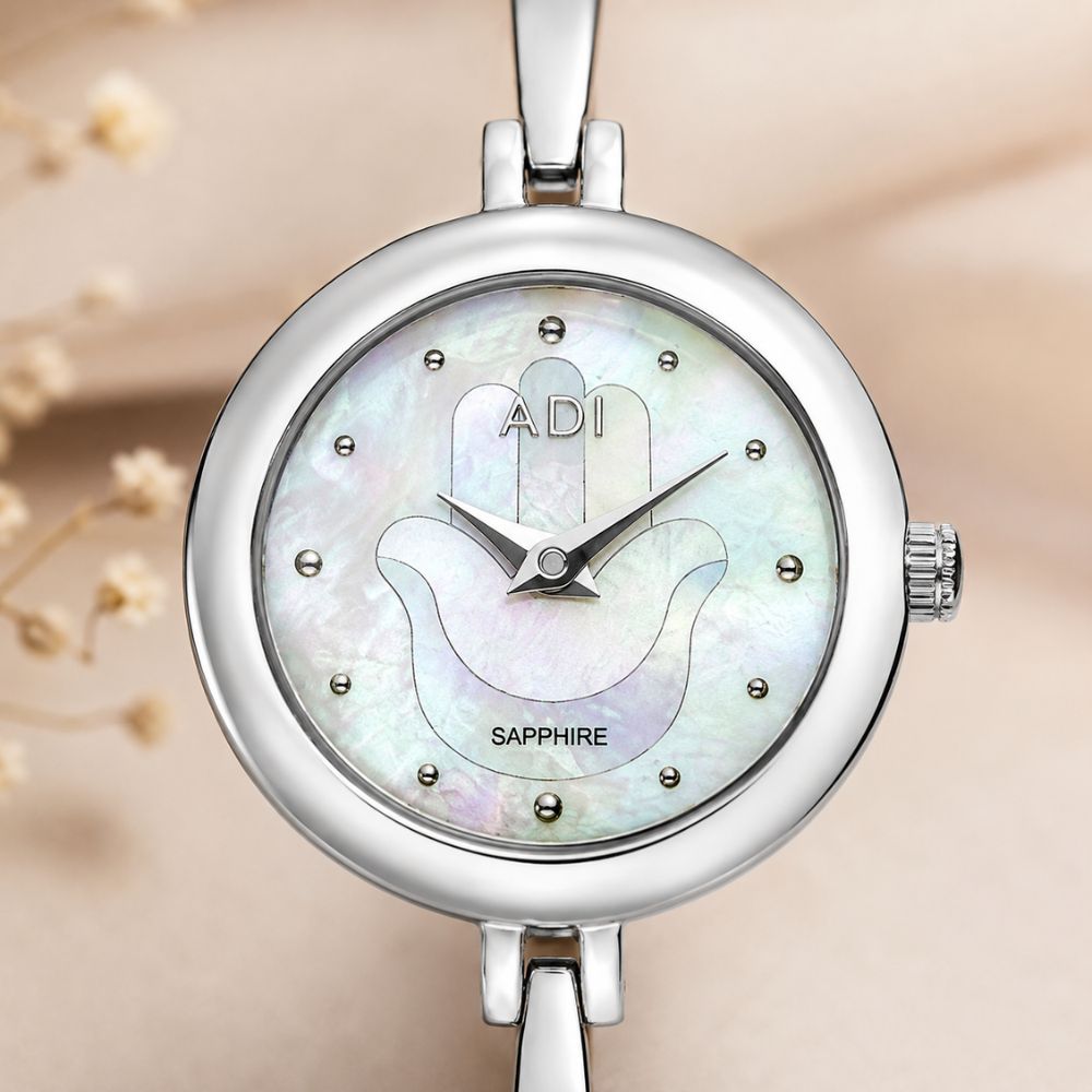 Women's Hamsa Stainless Steel Watch in Silver or Gold Tone