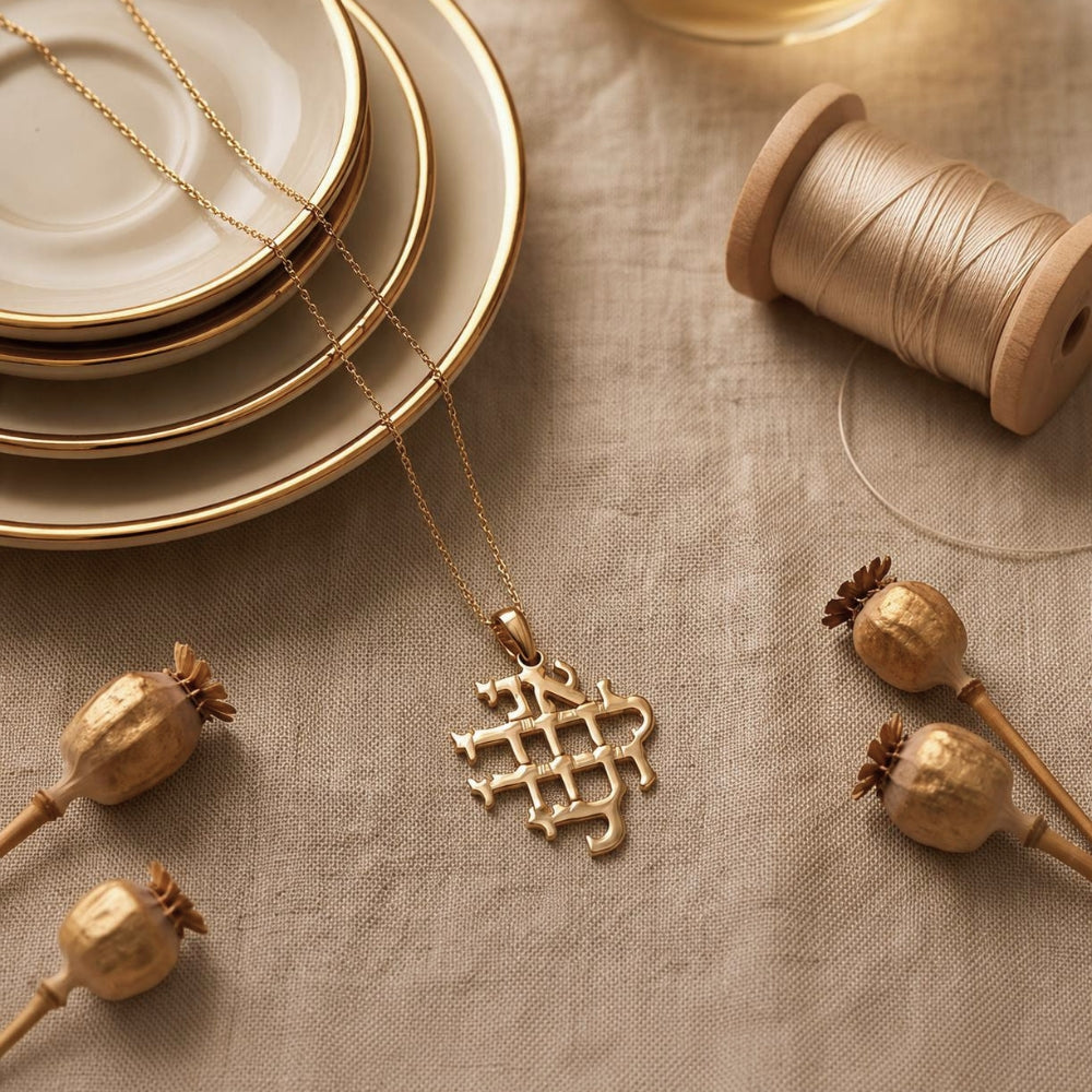 14K Gold Ani L'dodi Pendant