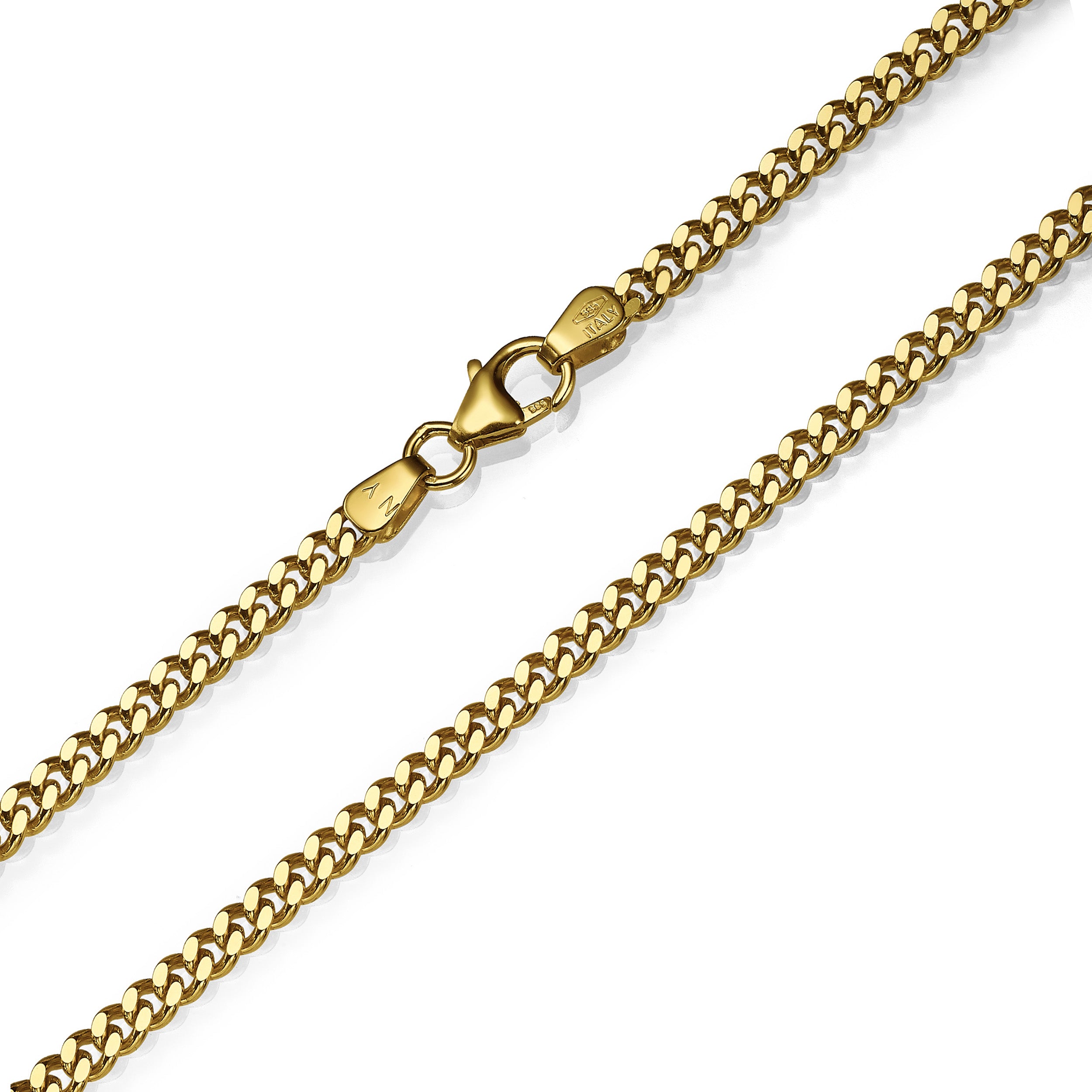 14K Gold Panzer / Cuban Chain - 3mm Thick Heavyweight