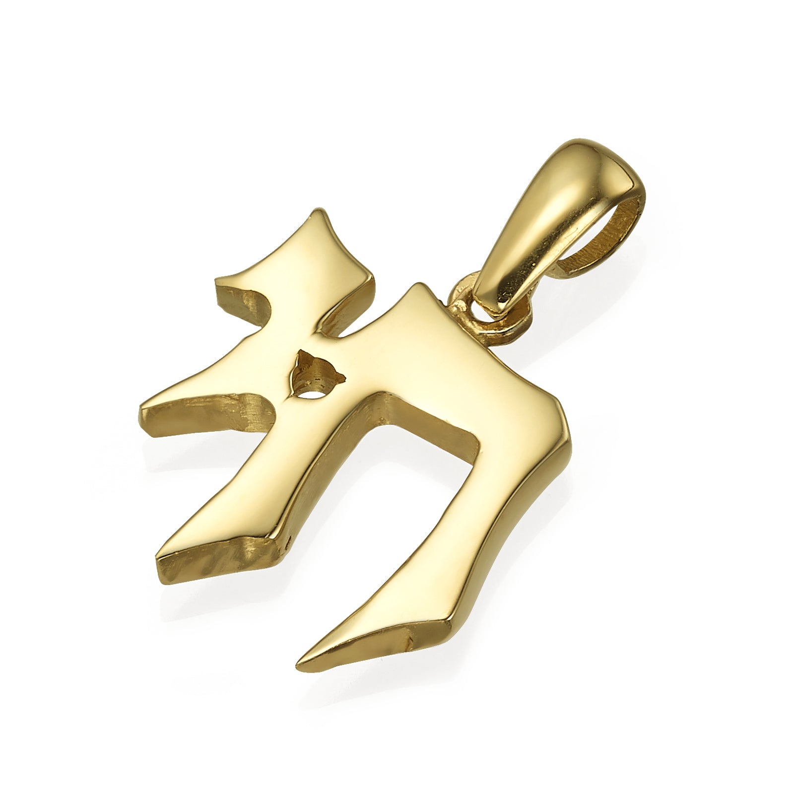 Chai Pendant in 14k Gold
