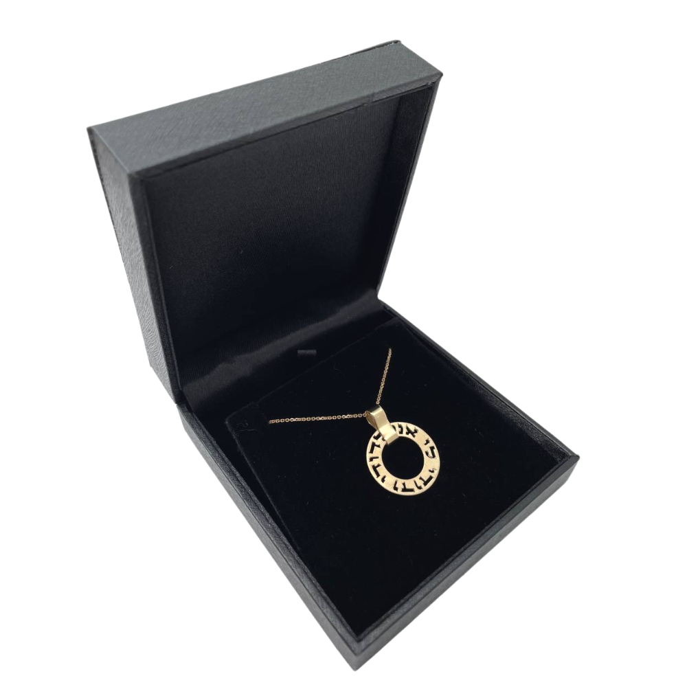 Ani L'dodi Spinning Pendant in 14k Gold Round