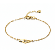 Map of Israel Chain Bracelet in 14K Gold