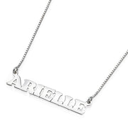 Sterling Silver Name Necklace in English Letters