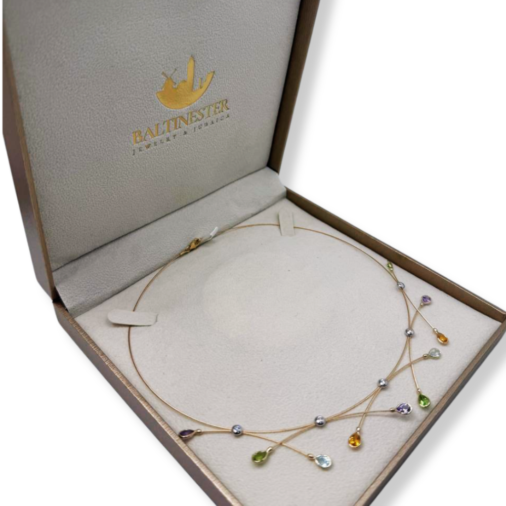 14K Gold Crisscross Necklace