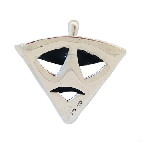 Sterling Silver Triangular Hanukkah Dreidel