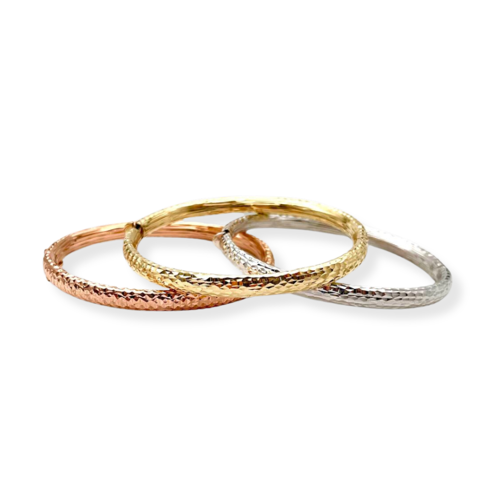 Modern Bangle Openable Bracelet in 14K Gold