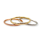 Modern Bangle Openable Bracelet in 14K Gold