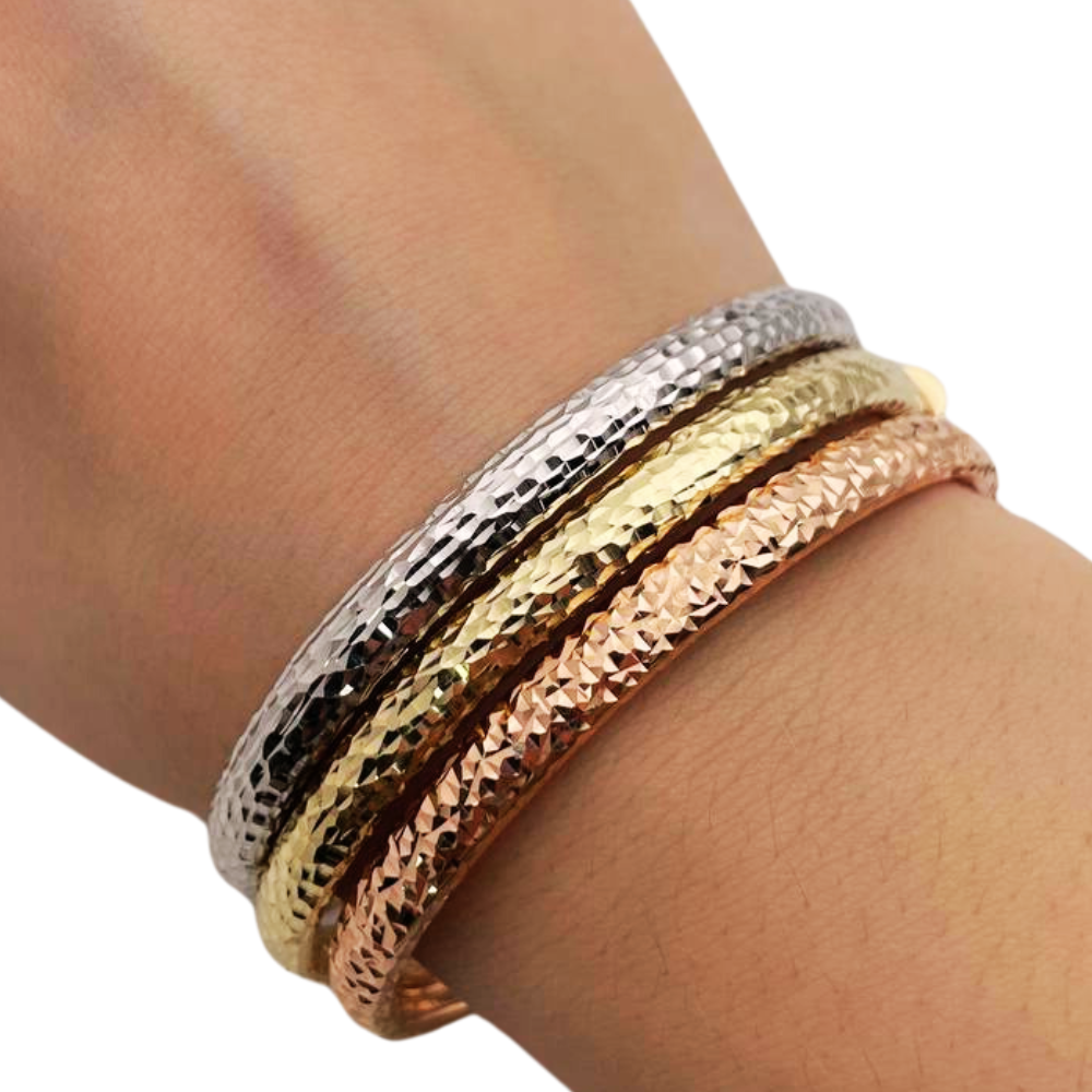 Modern Bangle Openable Bracelet in 14K Gold