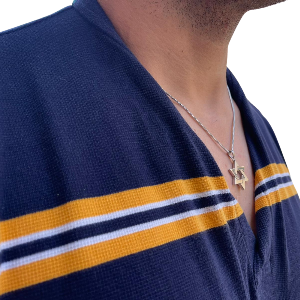 Interwoven Star of David Pendant in 14K Gold