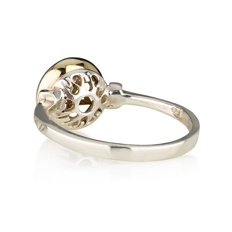 14K Gold and Silver Domed Star of David Kabbalah Protection Ring