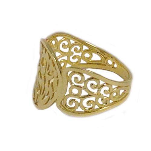 14k Gold Decorative Shema Yisrael Ring