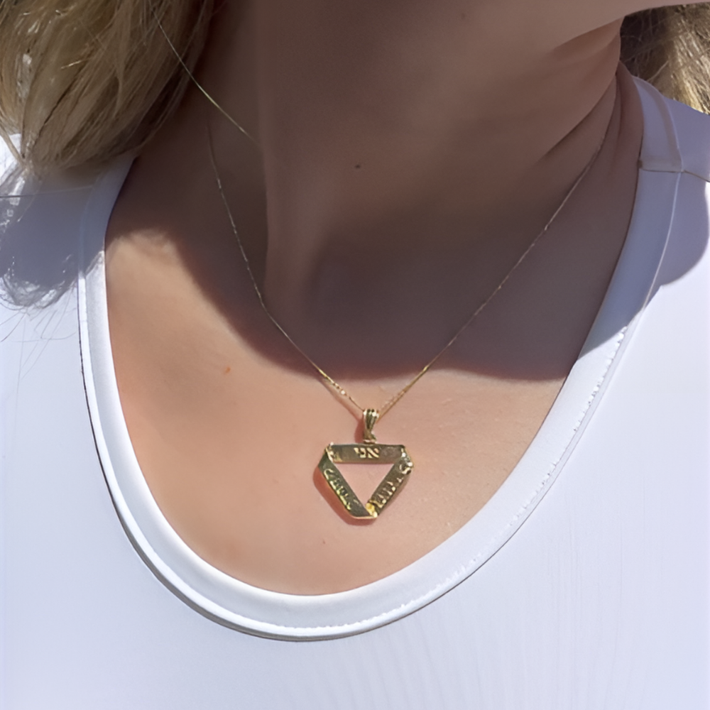 14k Gold Ani L'Dodi Infinity Pendant