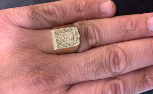 Emblem of Israel Signet Ring in 14K Gold