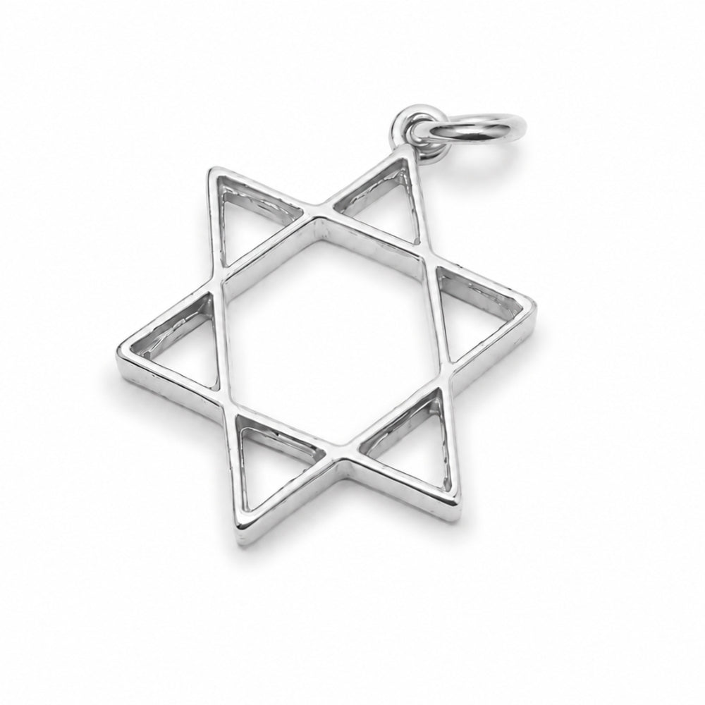 14K Gold Star of David Pendant  Magen David Jewish Charm