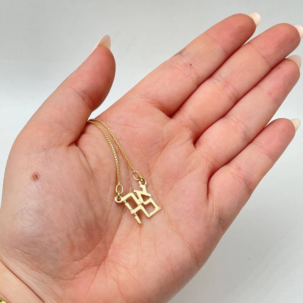 Ahava Love Necklace in Gold Plated Silver