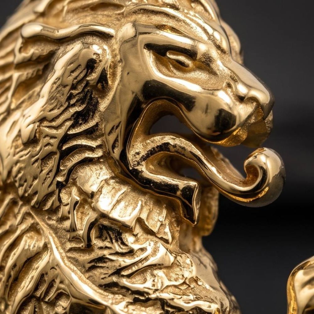 14K Gold Lion of Judah Pendant Jewish Heritage & Biblical Charm