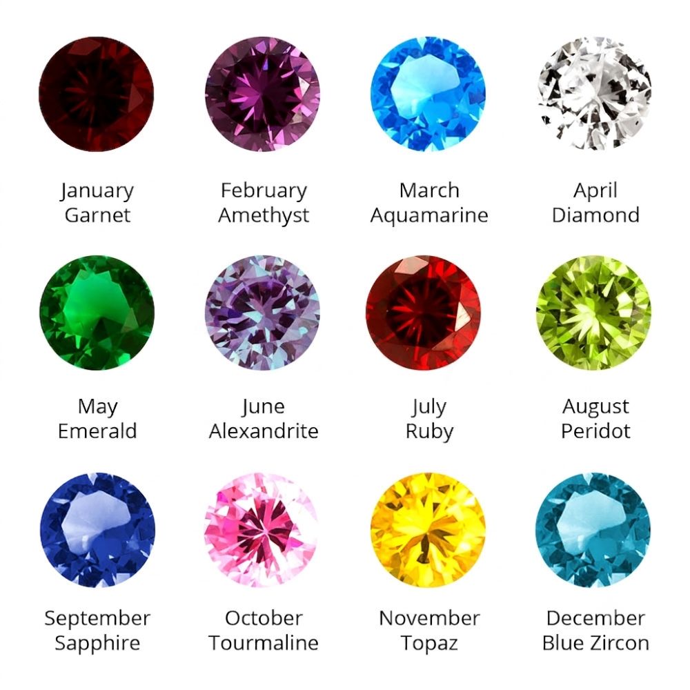 Sterling Silver Evil Eye Stud Earrings Swarovski Crystal Birthstone
