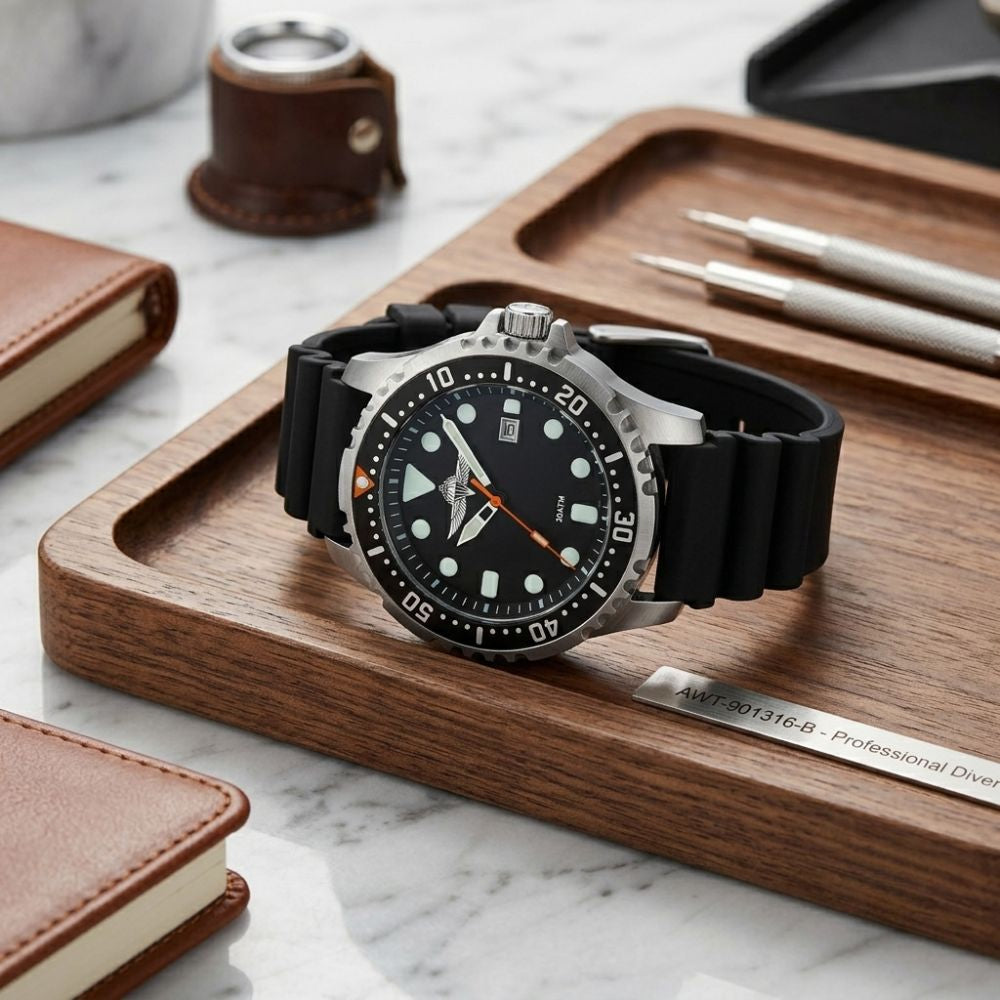 Military Paratrooper Watch 200M Waterproof Quartz Tactical Watch with Luminous Dial