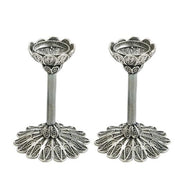 Mini Silver Filigree Candlesticks