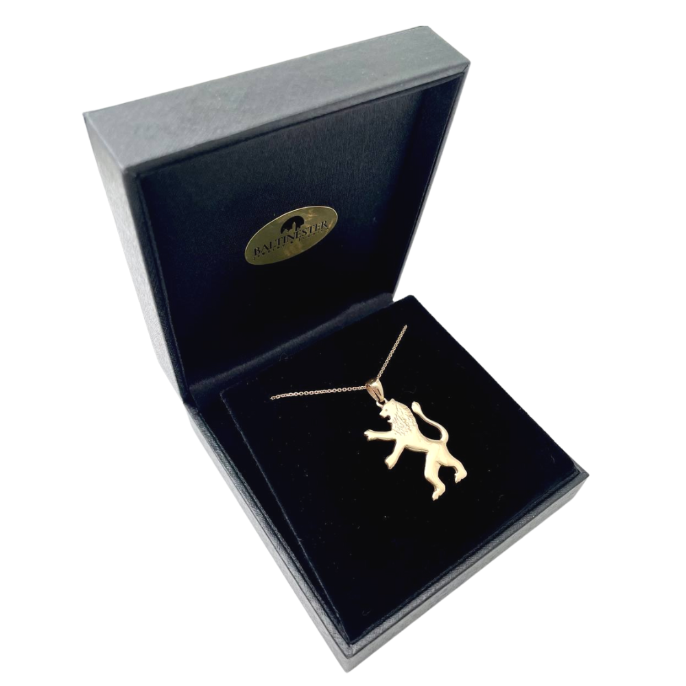 14K Gold Large Lion of Judah Pendant