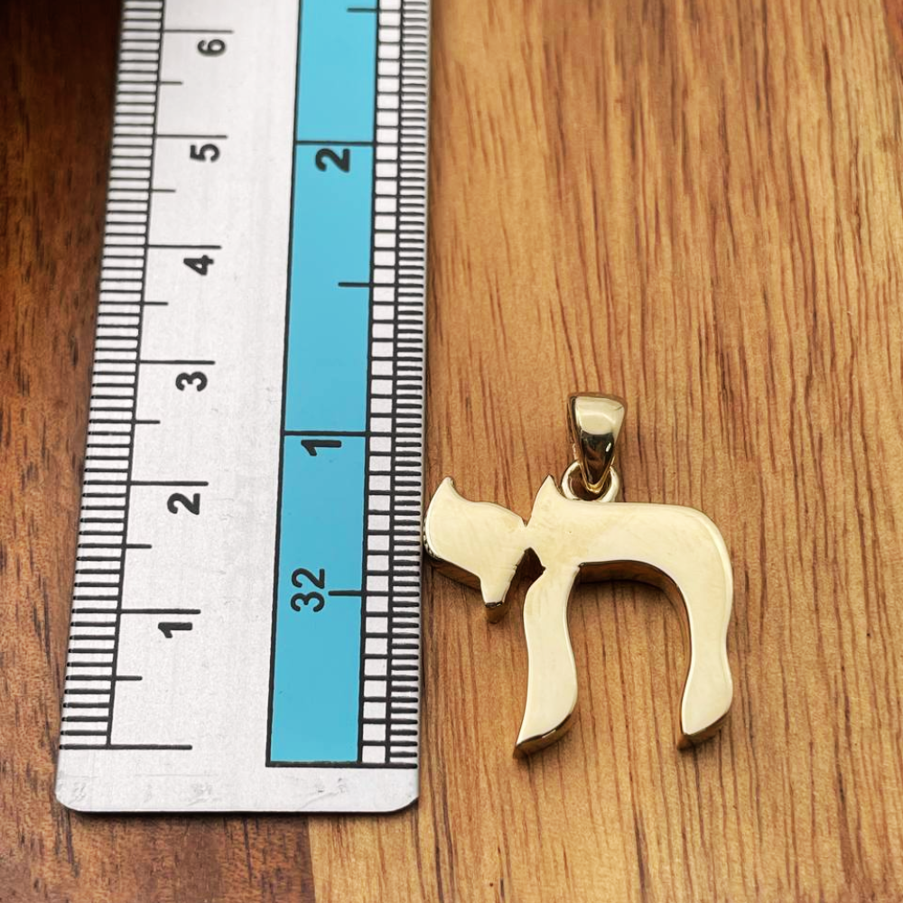 Chai Pendant in 14K Gold / Necklace Charm