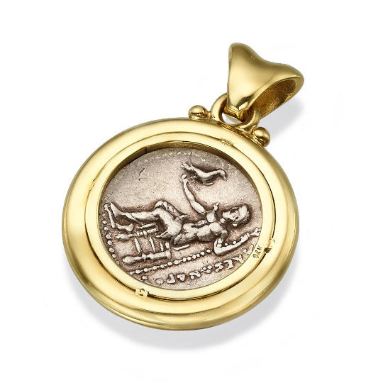 Authentic Alexander Coin in 14K Gold Pendant
