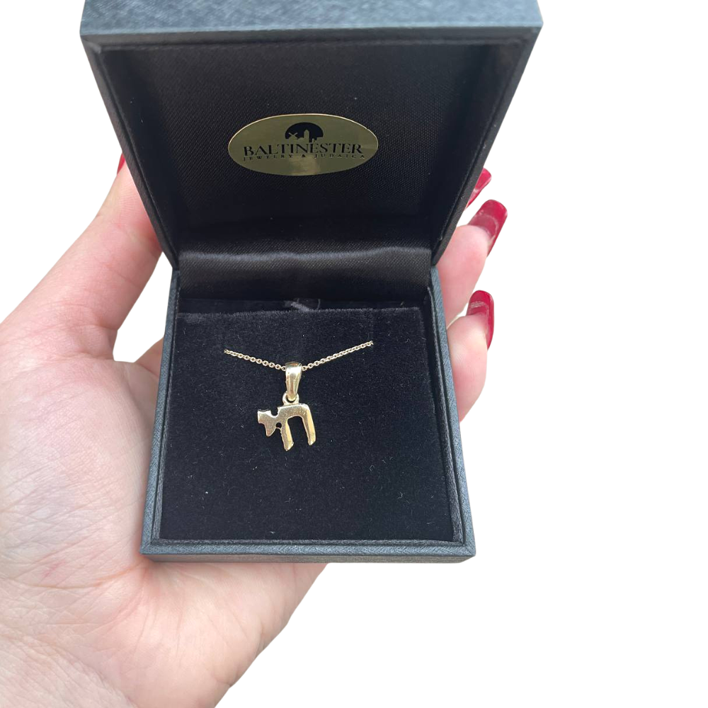 Chai Hai Small Size 14k Yellow Gold Pendant