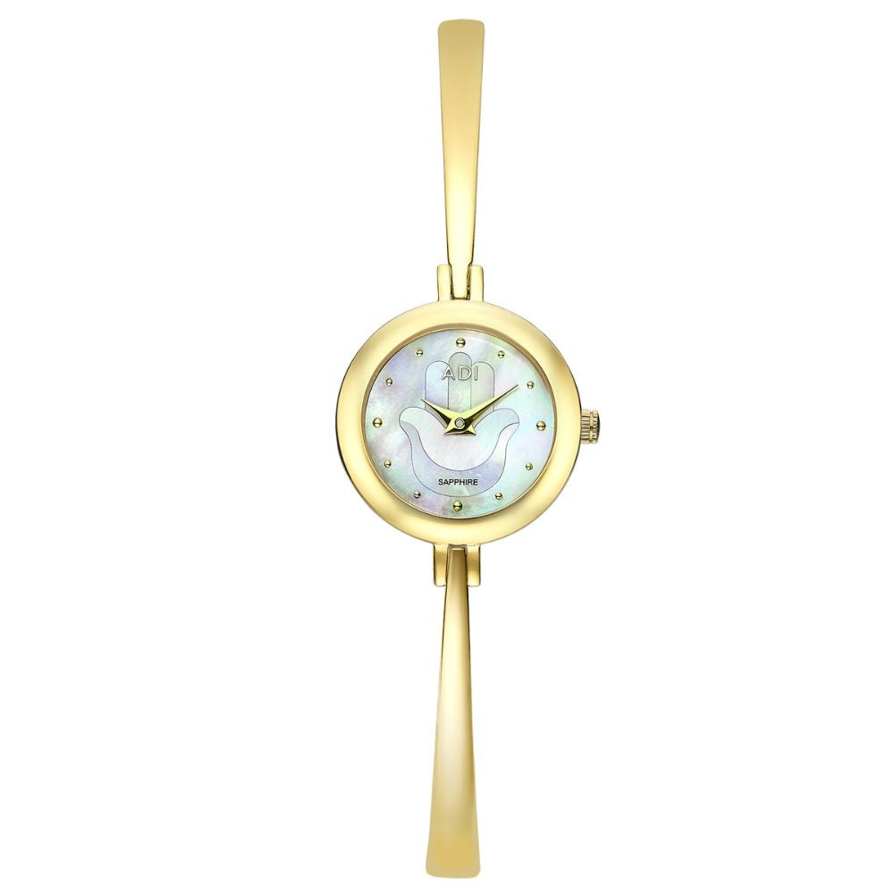 Women's Hamsa Stainless Steel Watch in Silver or Gold Tone