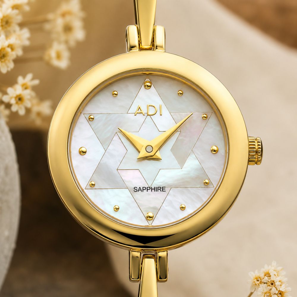 Star of David Women's Watch Stainless Steel Silver or Gold