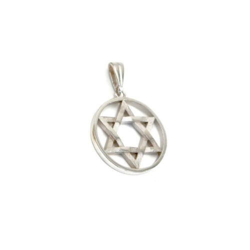 14K Gold Star of David Pendant