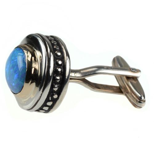 Silver & Gold Opalite Cufflinks