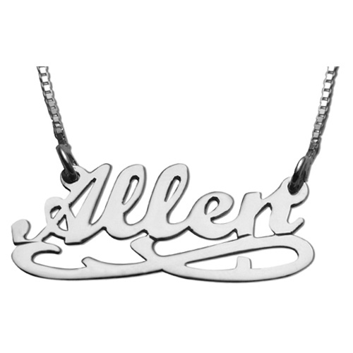 Silver Eternity Name Necklace