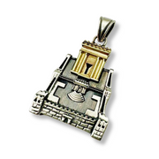 Holy Temple Necklace in Silver and Gold