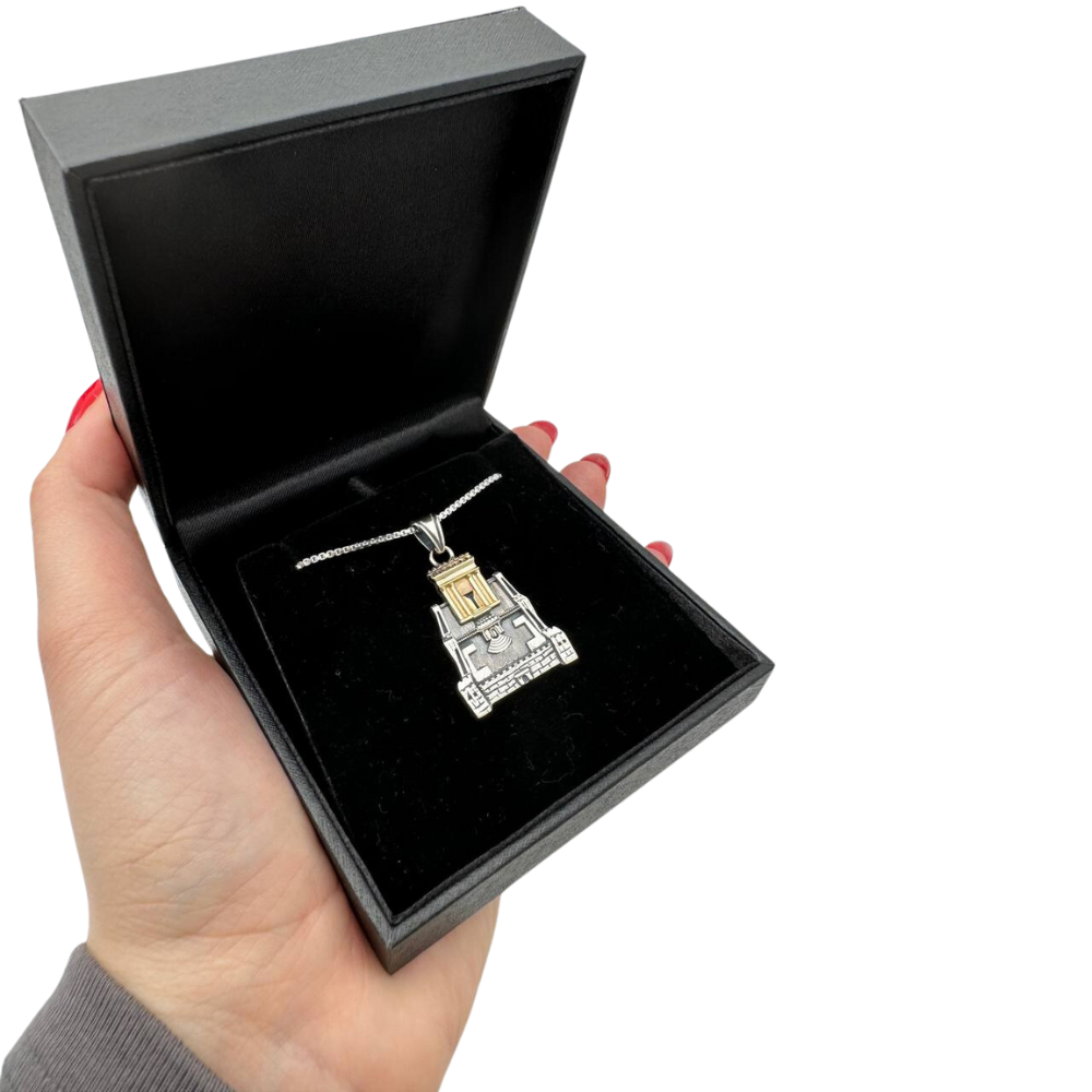 Holy Temple Necklace in Silver and Gold