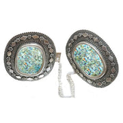 Roman Glass Yemenite Tallit Clip