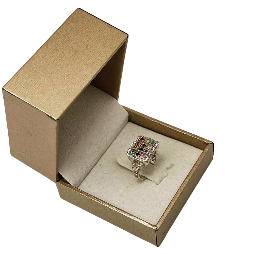 Sterling Silver Hoshen Square Signet Ring