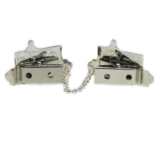 Enamel Multicolored Jerusalem Skyline Silver Tallit Clips