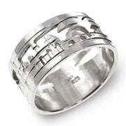 Sterling Silver Cutout Jerusalem Ring