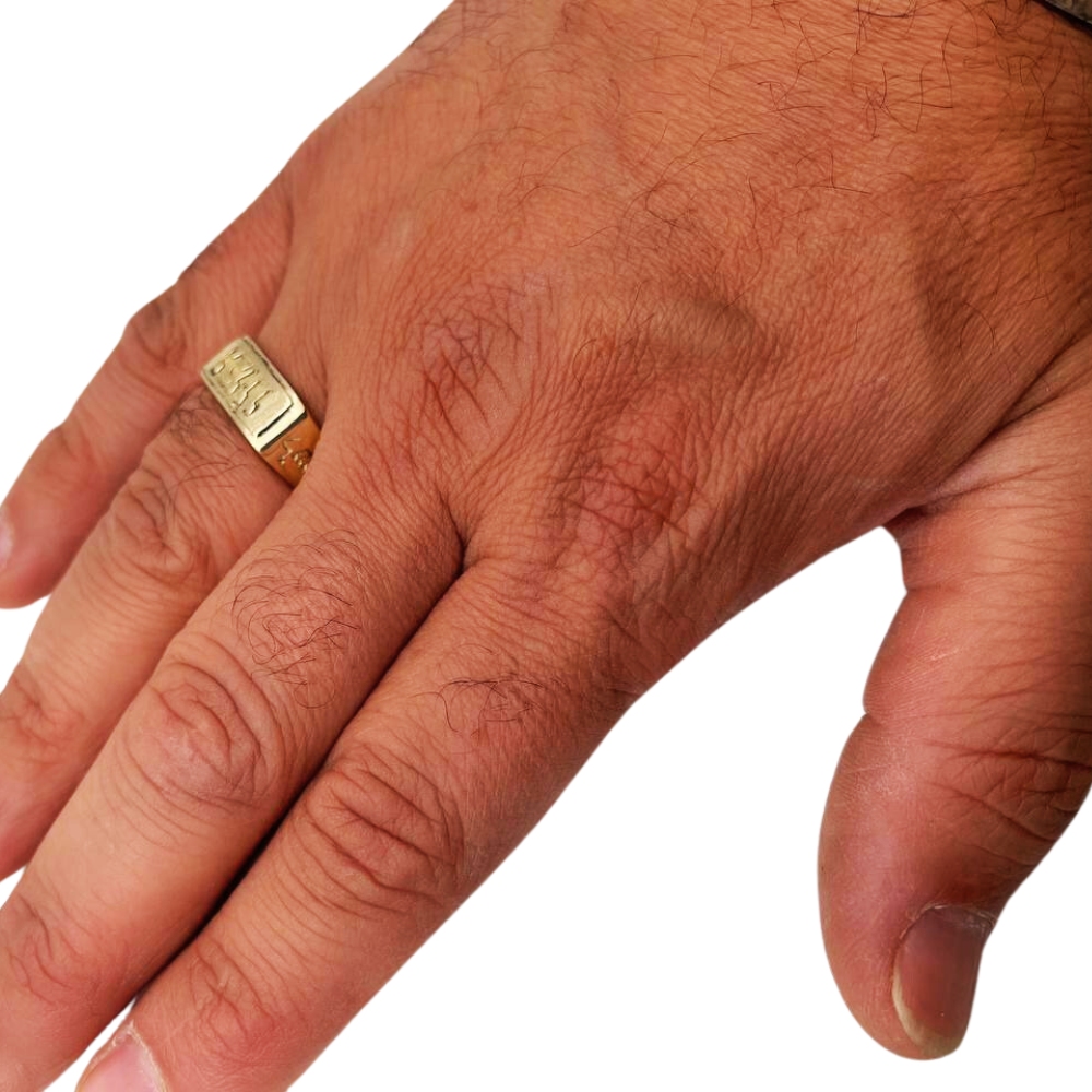 Kabbalah Gamzu Positive Energy Ring in 14K Gold