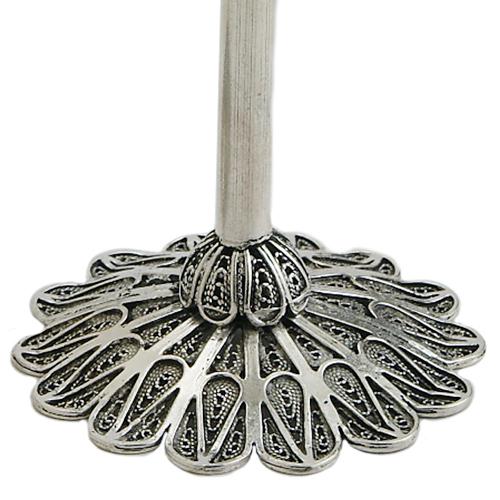 Mini Silver Filigree Candlesticks