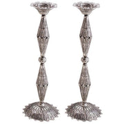 Sterling Silver Tall Filigree Candlesticks