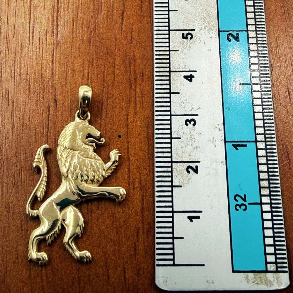 14K Gold Lion of Judah Pendant Jewish Heritage & Biblical Charm