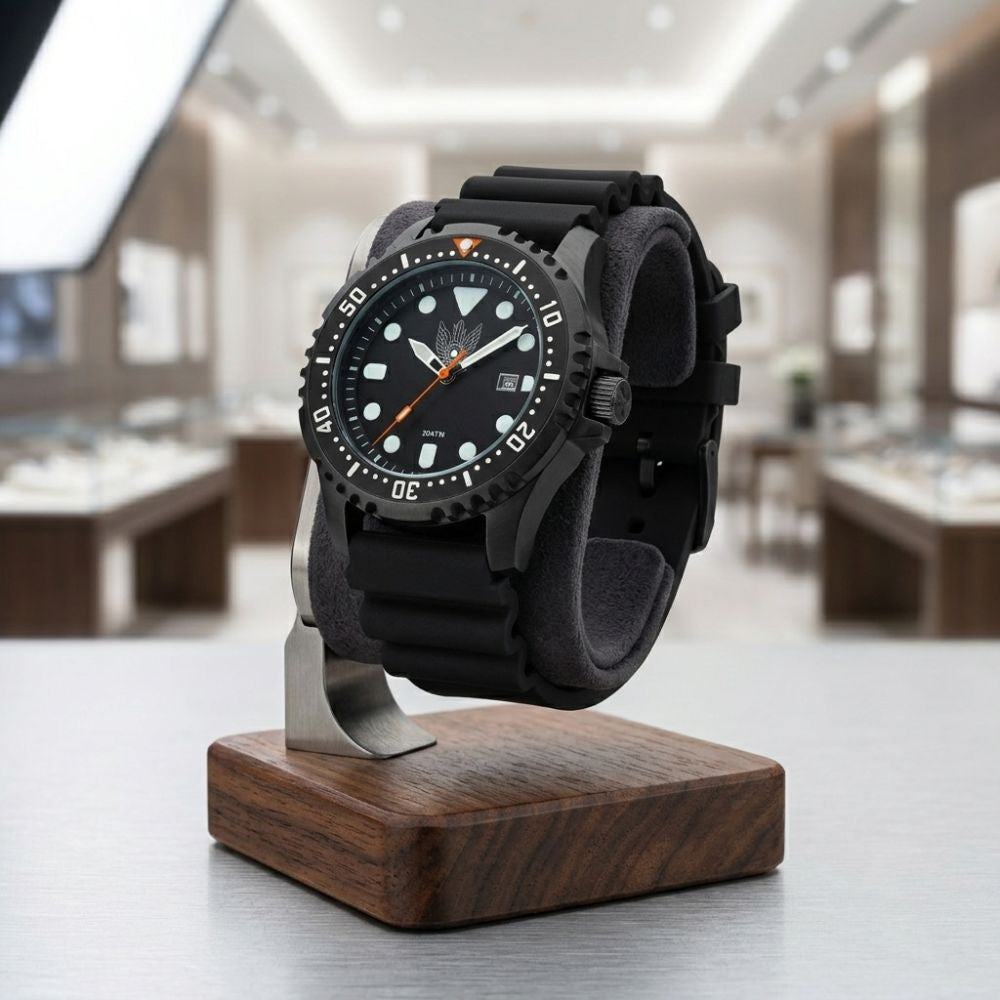 Soldiers Watch with Air Force Emblem 44mm Military Quartz 200M Waterproof