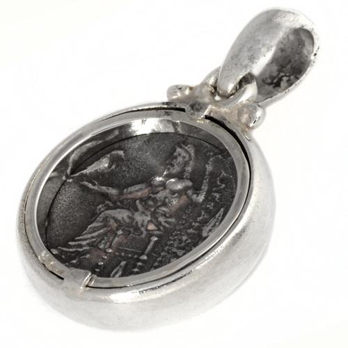 Alexander The Great Coin Pendant in Silver