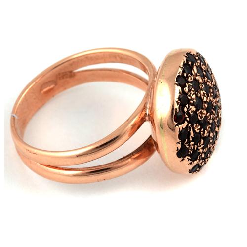14k Rose Gold Round Garnet Ring For Her